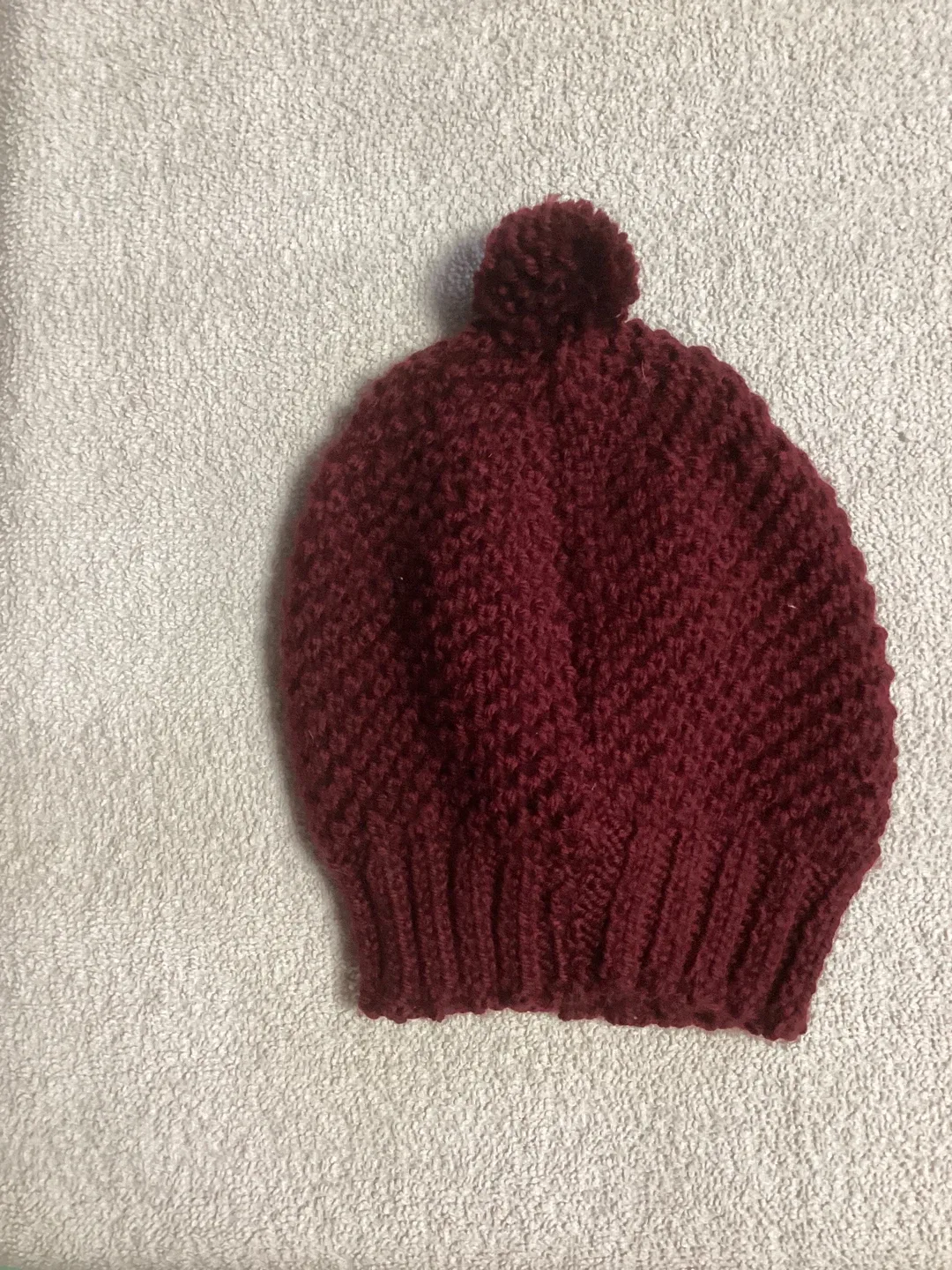 Burgundy Knitted Hat, Headband & Scarf Set image indicator(2)