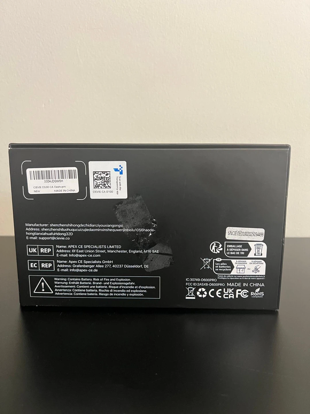 New CIEVIE D100 4K Dash Cam - photo 2