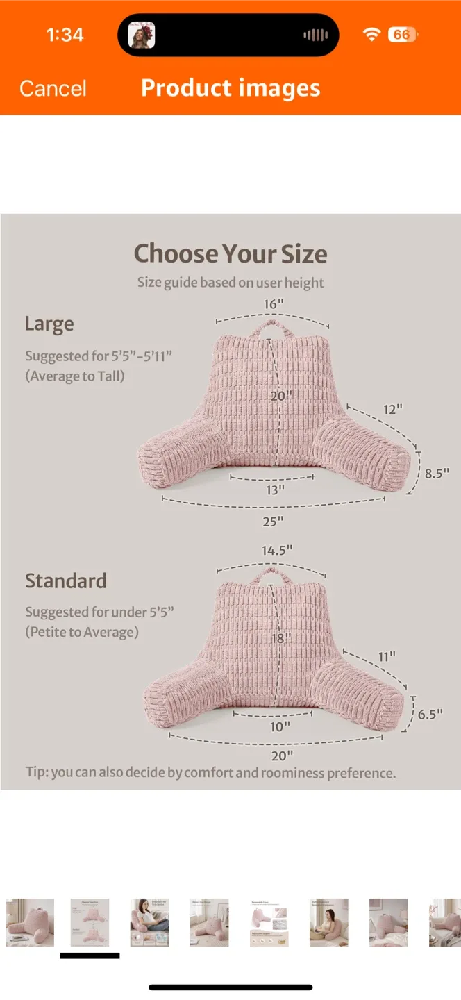 Cupcakes and Cashmere Bedrest Pillow - large image indicator(6)