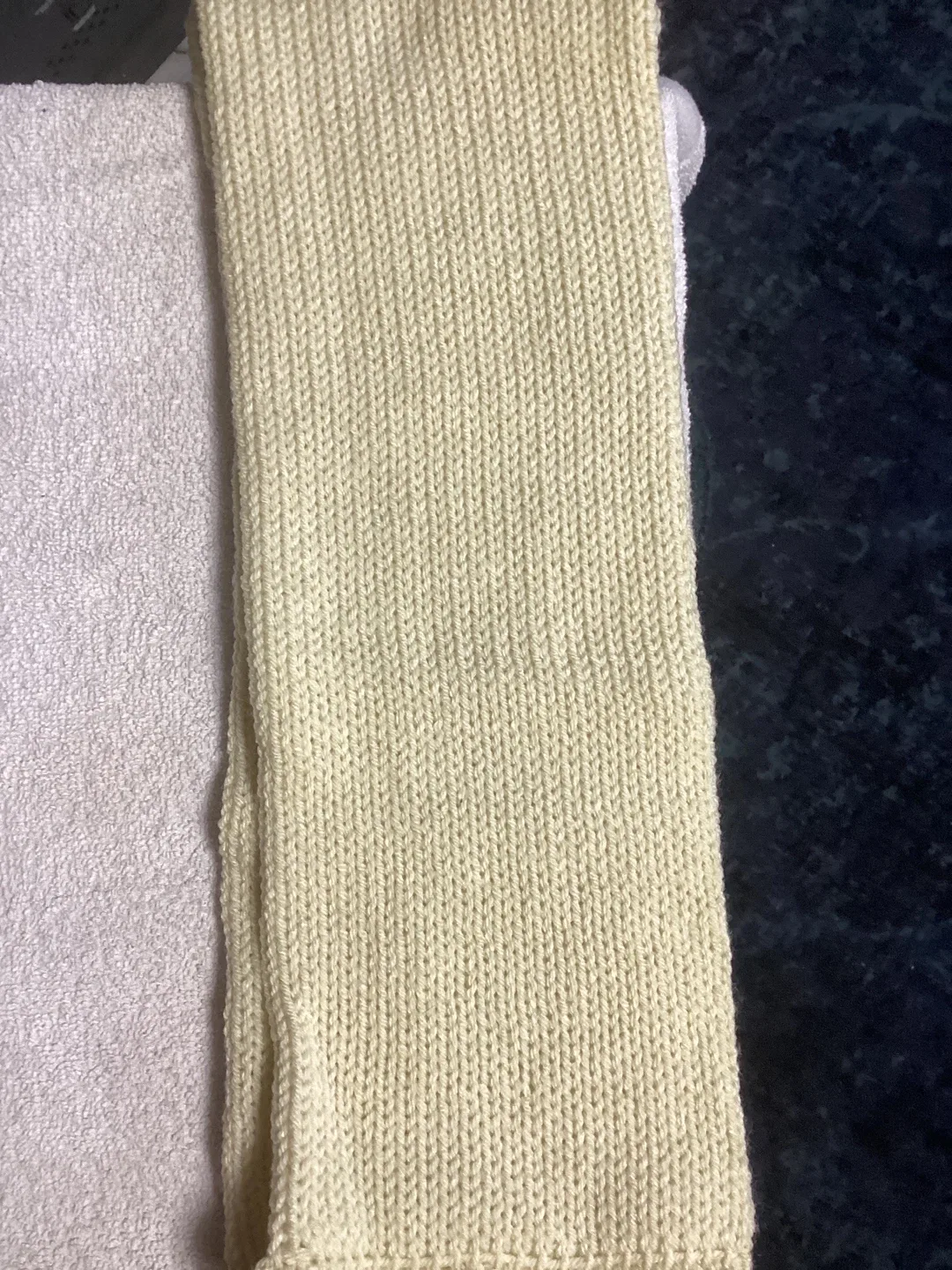 Hand-knitted Beanie and Scarf Set - Yellow image indicator(2)