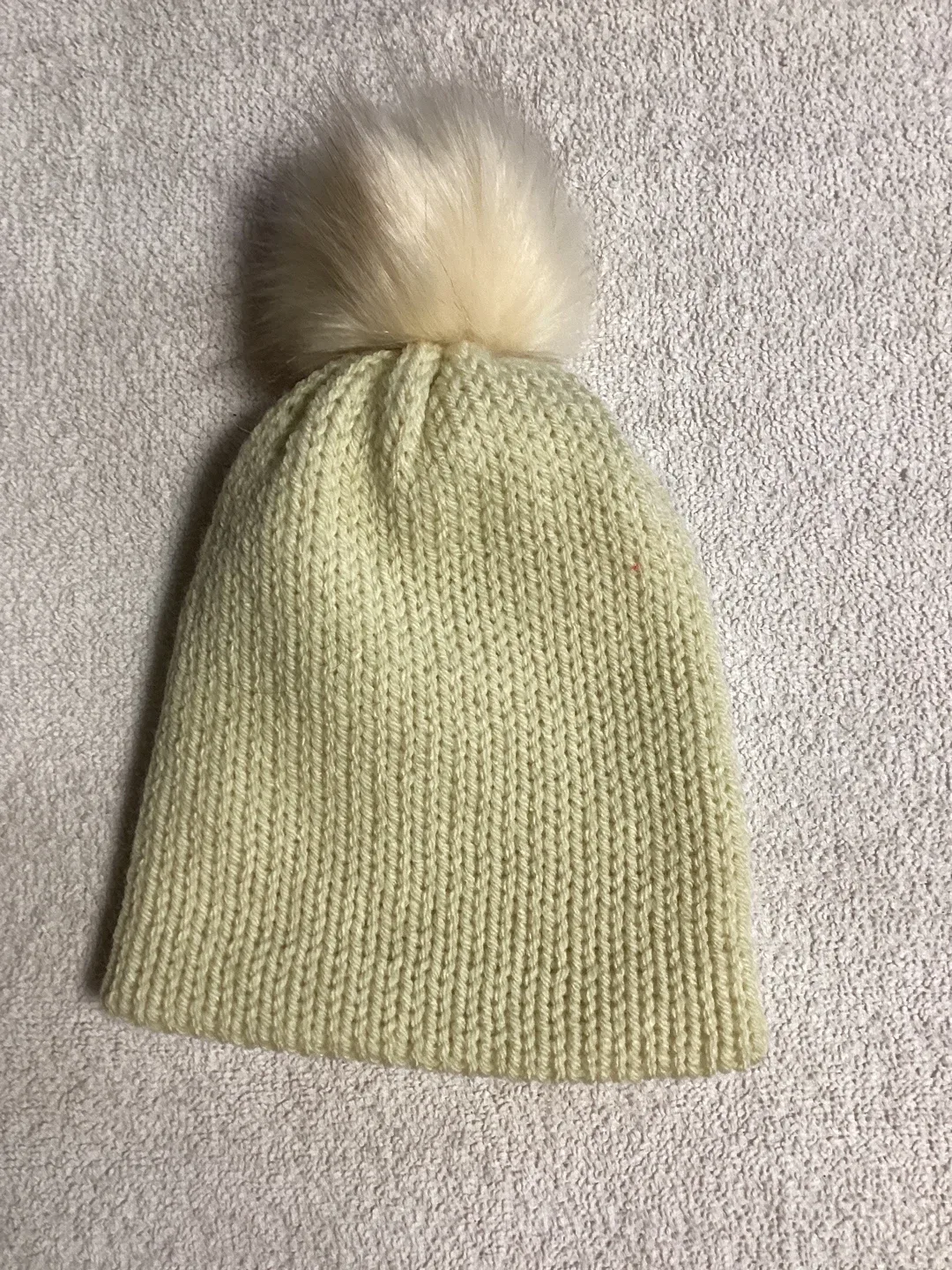 Hand-knitted Beanie and Scarf Set - Yellow image indicator(3)