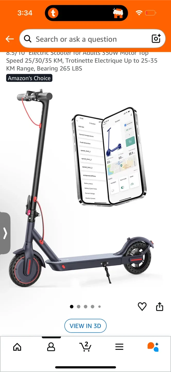Electric Scooter for Adults - 550W Motor