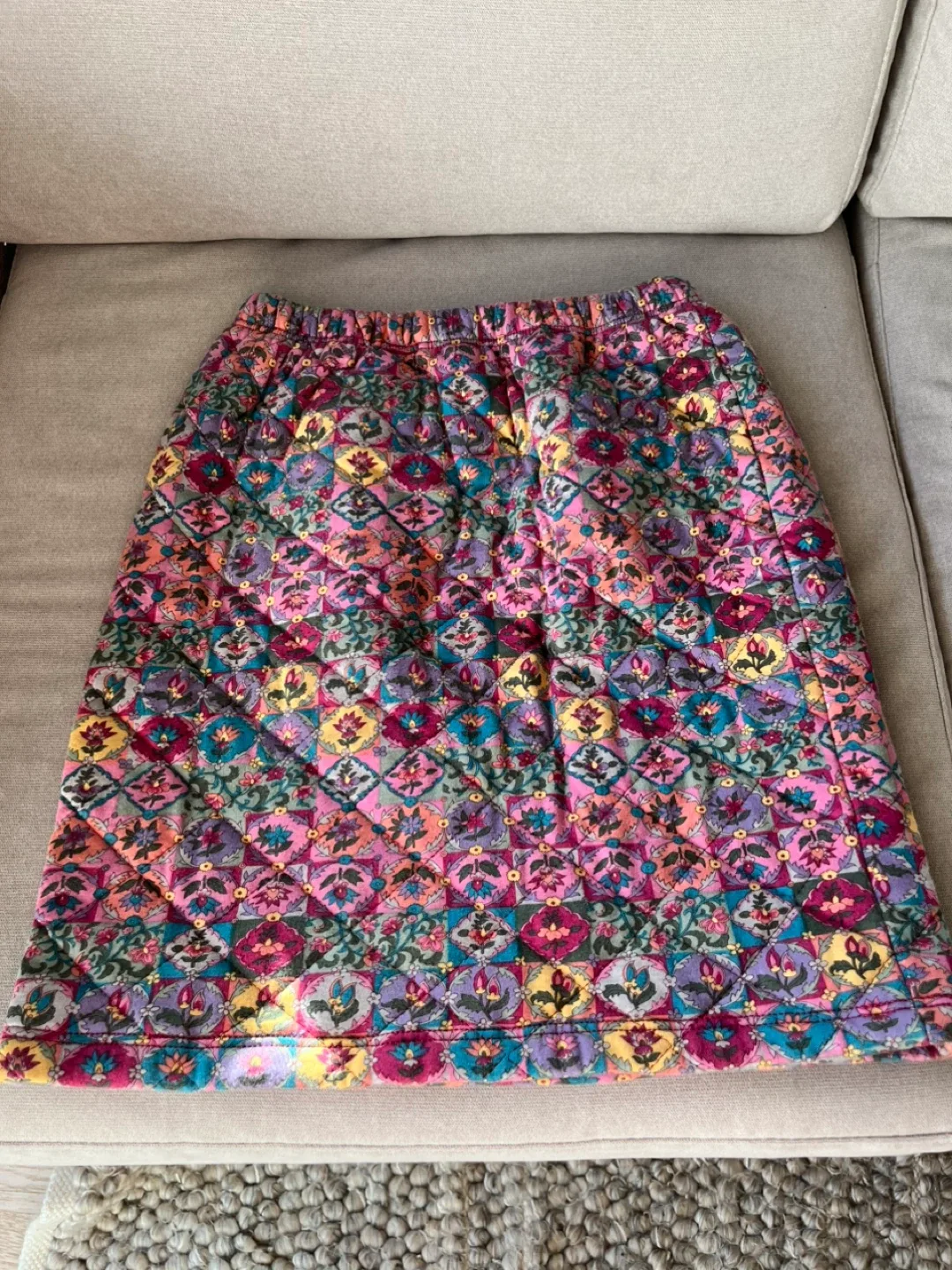 Strip Quilted Jacket and Skirt Set - Size M image indicator(3)