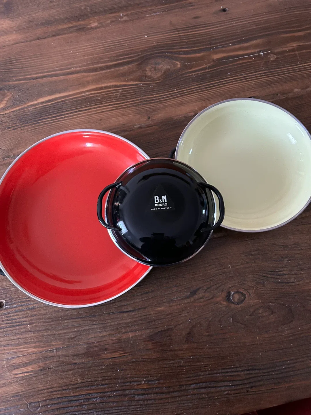 B&M Douro Enamelware Bowls - Red, Yellow, Blue image indicator(2)