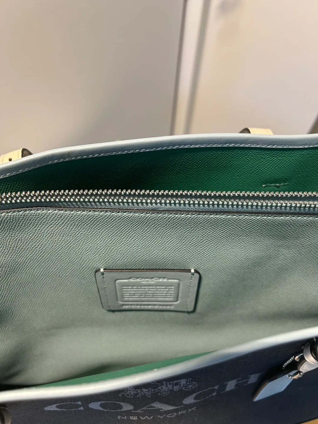 Coach Tote Bag - Navy and Yellow image indicator(4)