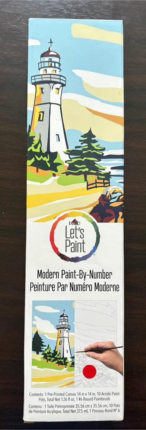 Plaid Let's Paint Modern Paint-By-Number Kit