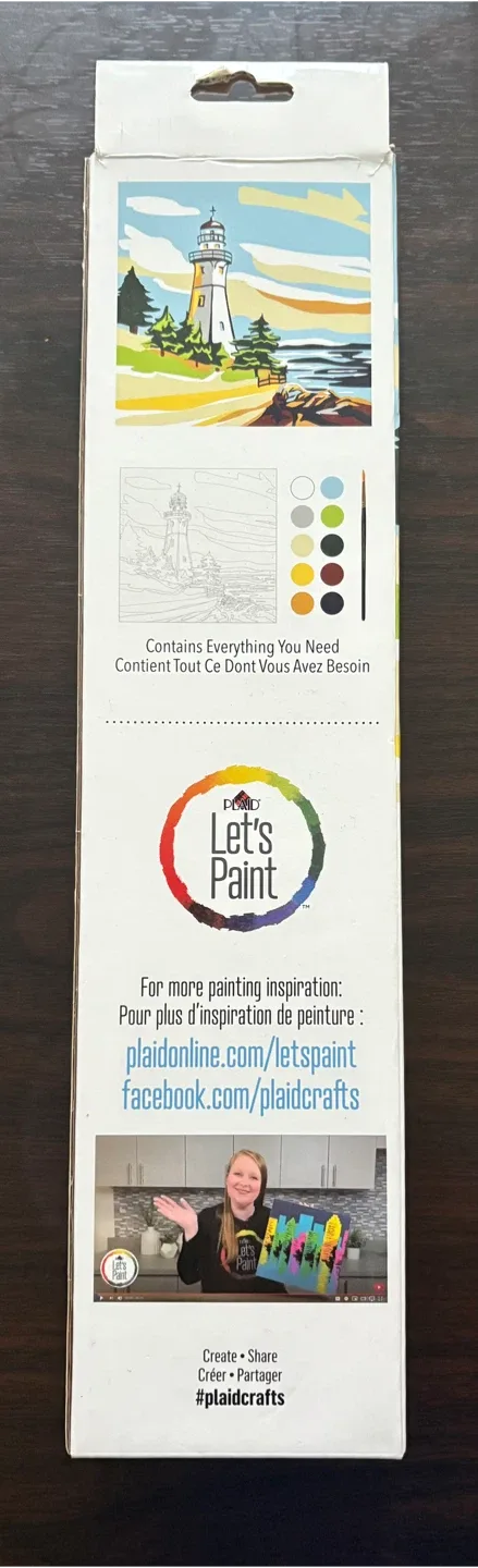 Plaid Let's Paint Modern Paint-By-Number Kit image indicator(3)