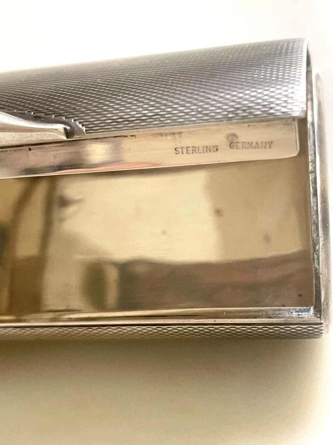 Sterling Silver Cigarette or Business Card Case -Vintage image indicator(5)