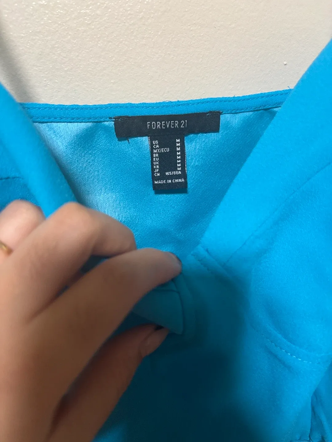 Forever 21 Blue Bodysuit - Size M image indicator(2)