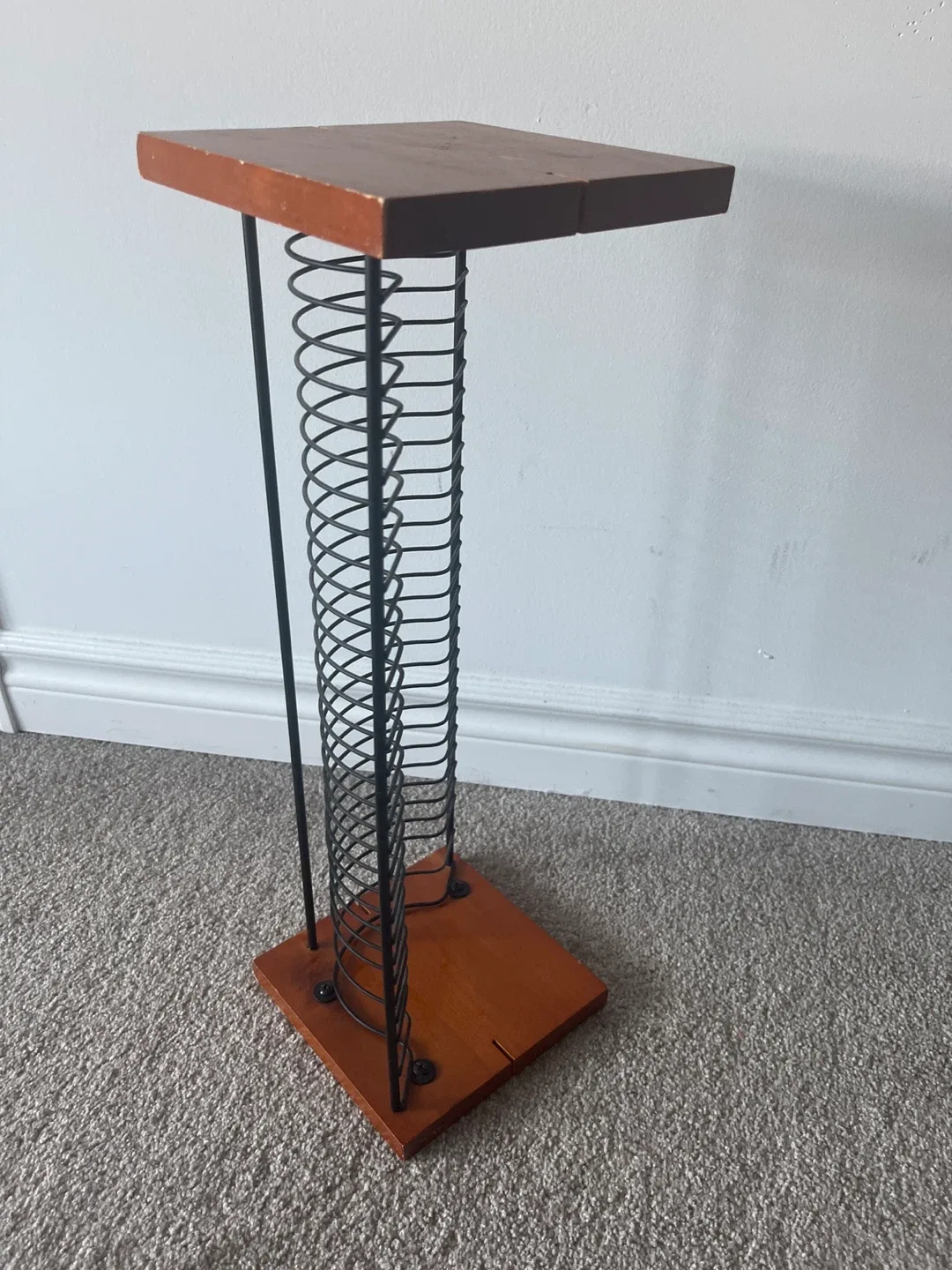 Vintage CD Rack/Holder - Wood and Metal image indicator(2)