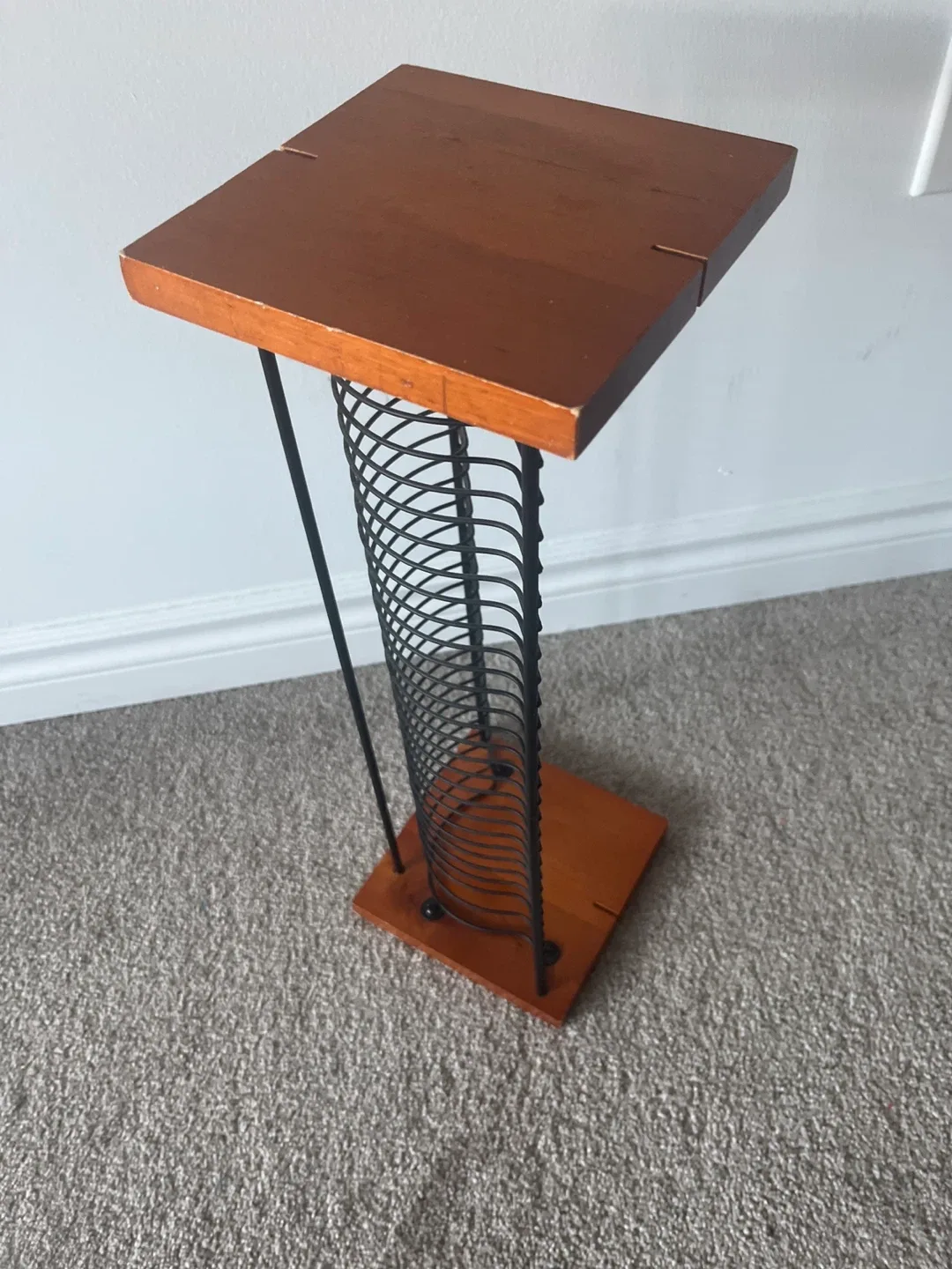 Vintage CD Rack/Holder - Wood and Metal