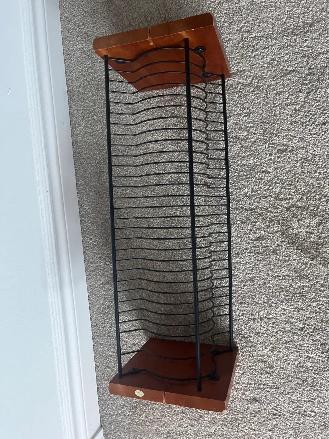 Vintage CD Rack/Holder - Wood and Metal image indicator(3)