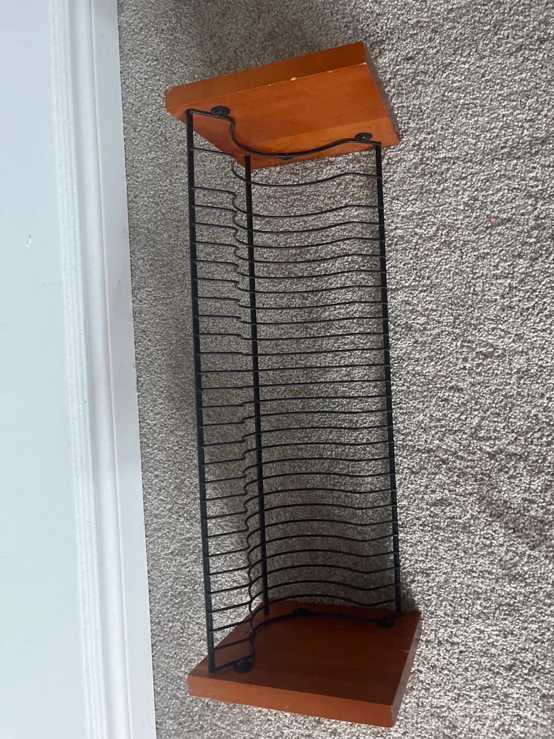 Vintage CD Rack/Holder - Wood and Metal image indicator(4)