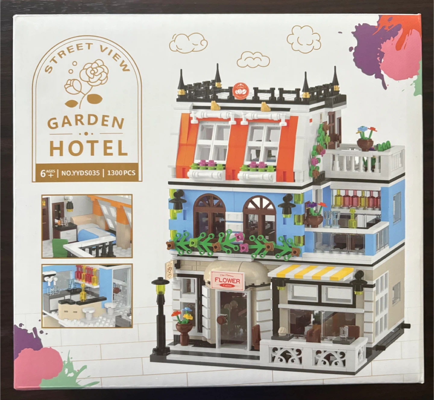 Garden Hotel Street View Building Blocks Set - photo 3