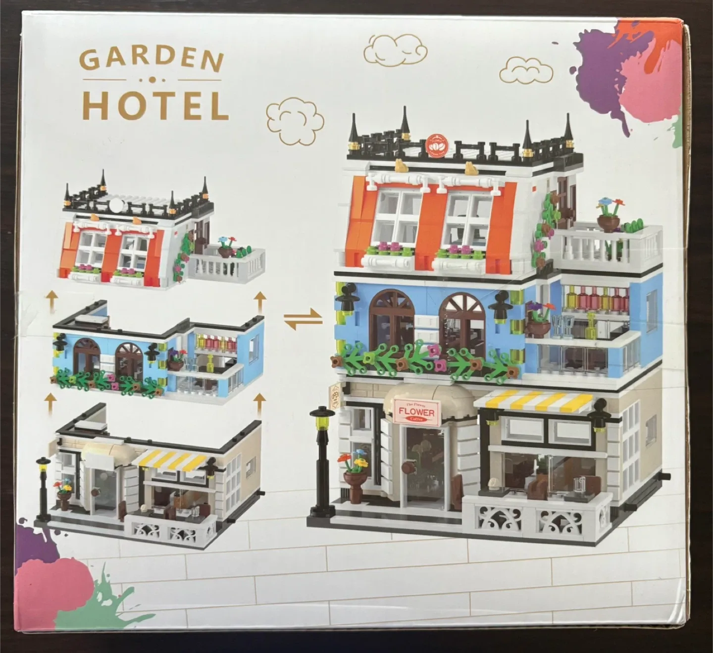 Garden Hotel Street View Building Blocks Set image indicator(2)