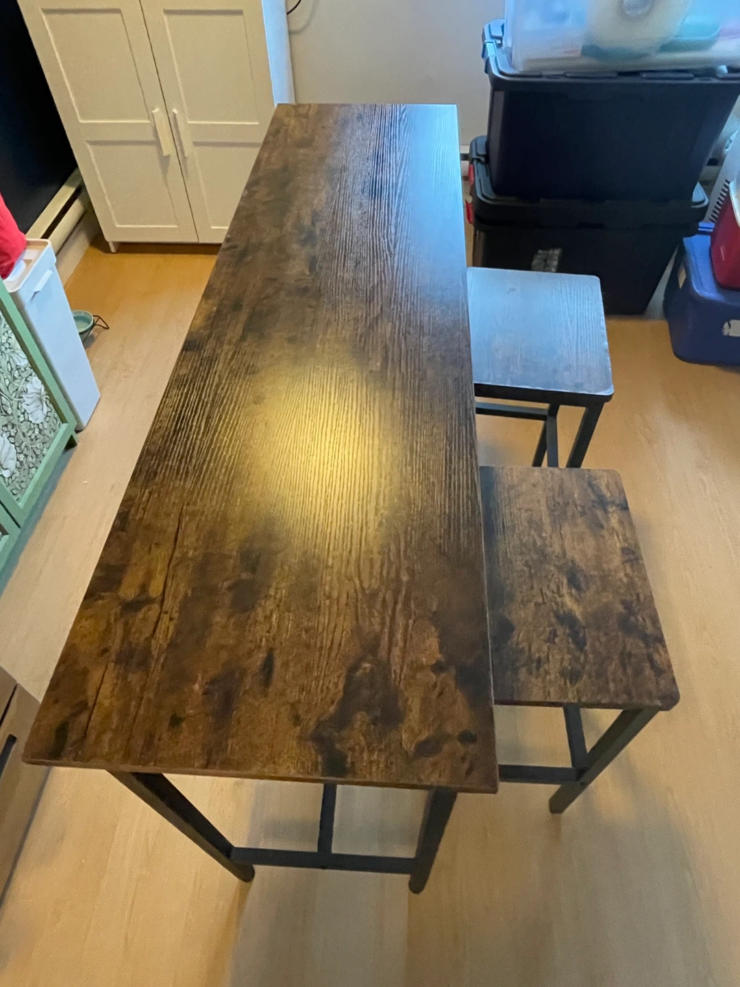 VASAGLE Bar Table Set with 2 Stools - photo 2