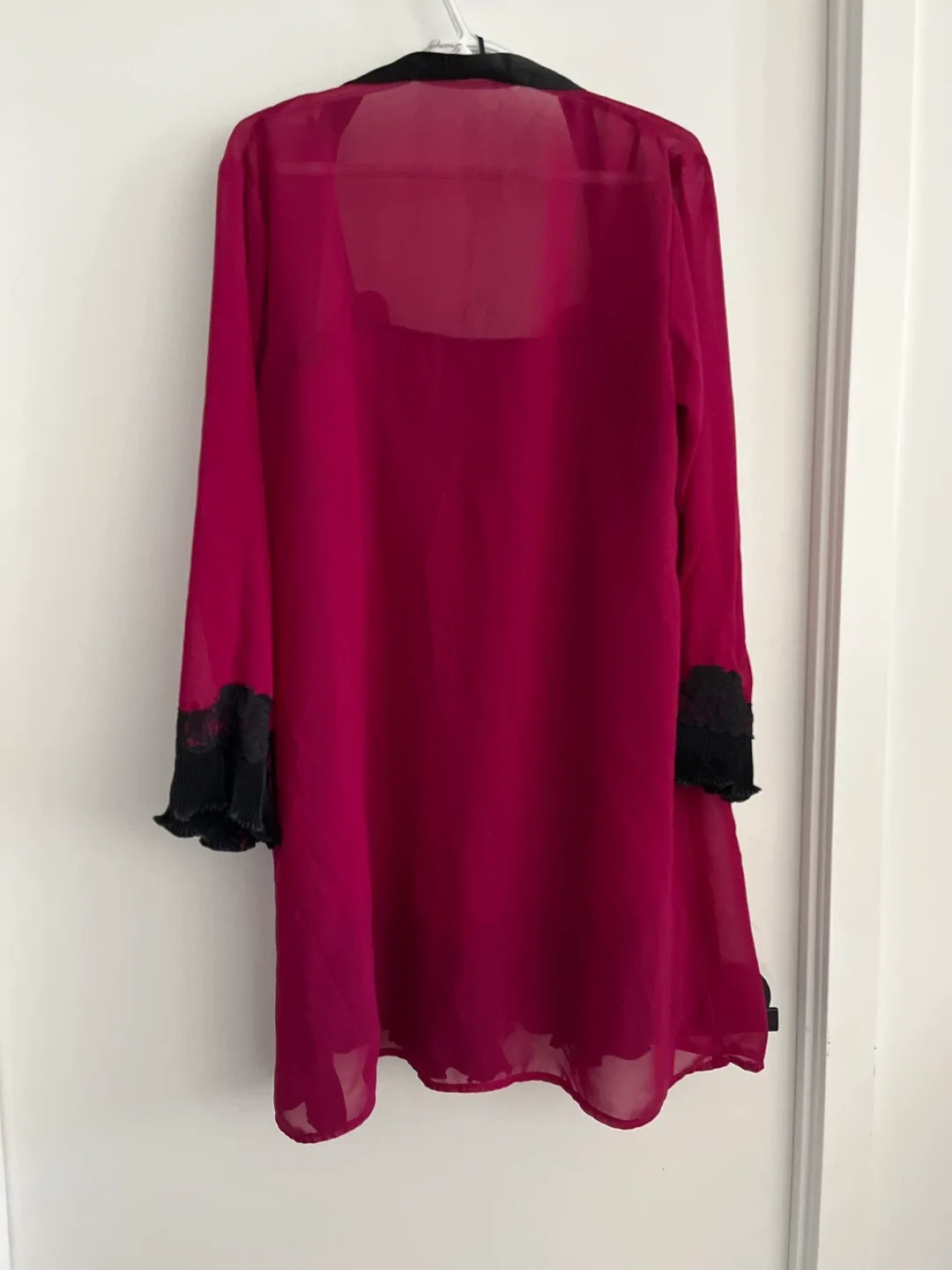 Burgundy & Black Lingerie Set image indicator(5)