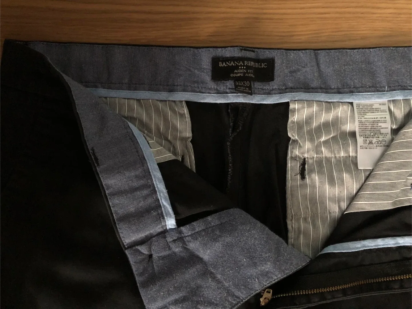 Men’s Black Banana Republic Aiden Fit Pants 33x30 image indicator(4)