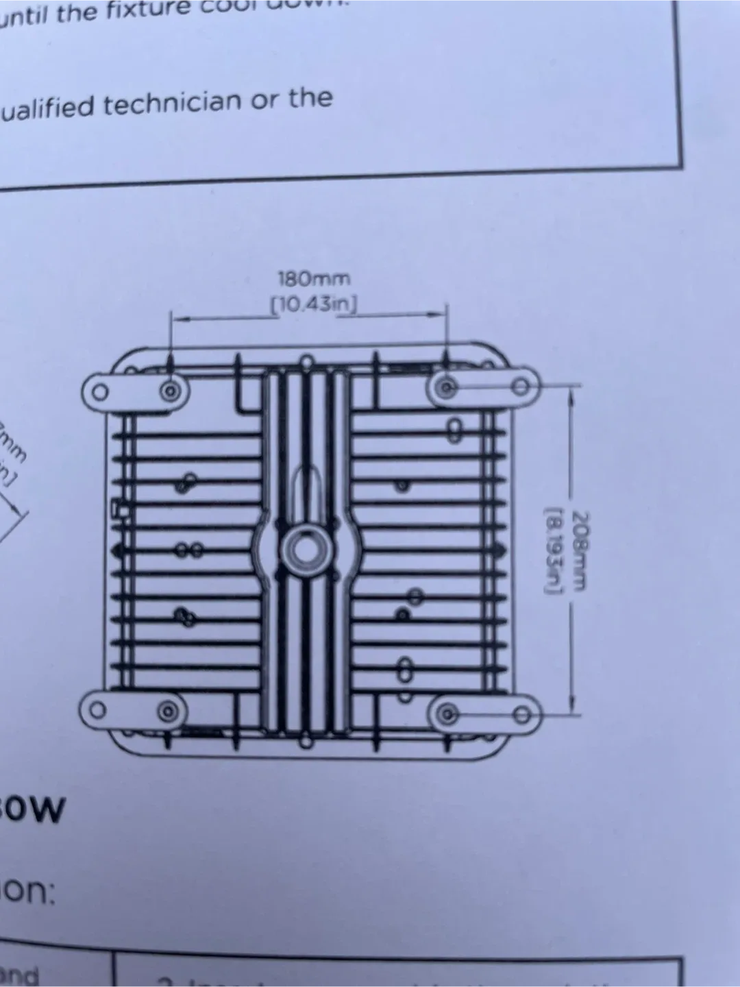 LED Canopy Light 50W, 6000lm, 10.4" x 10.4" image indicator(3)