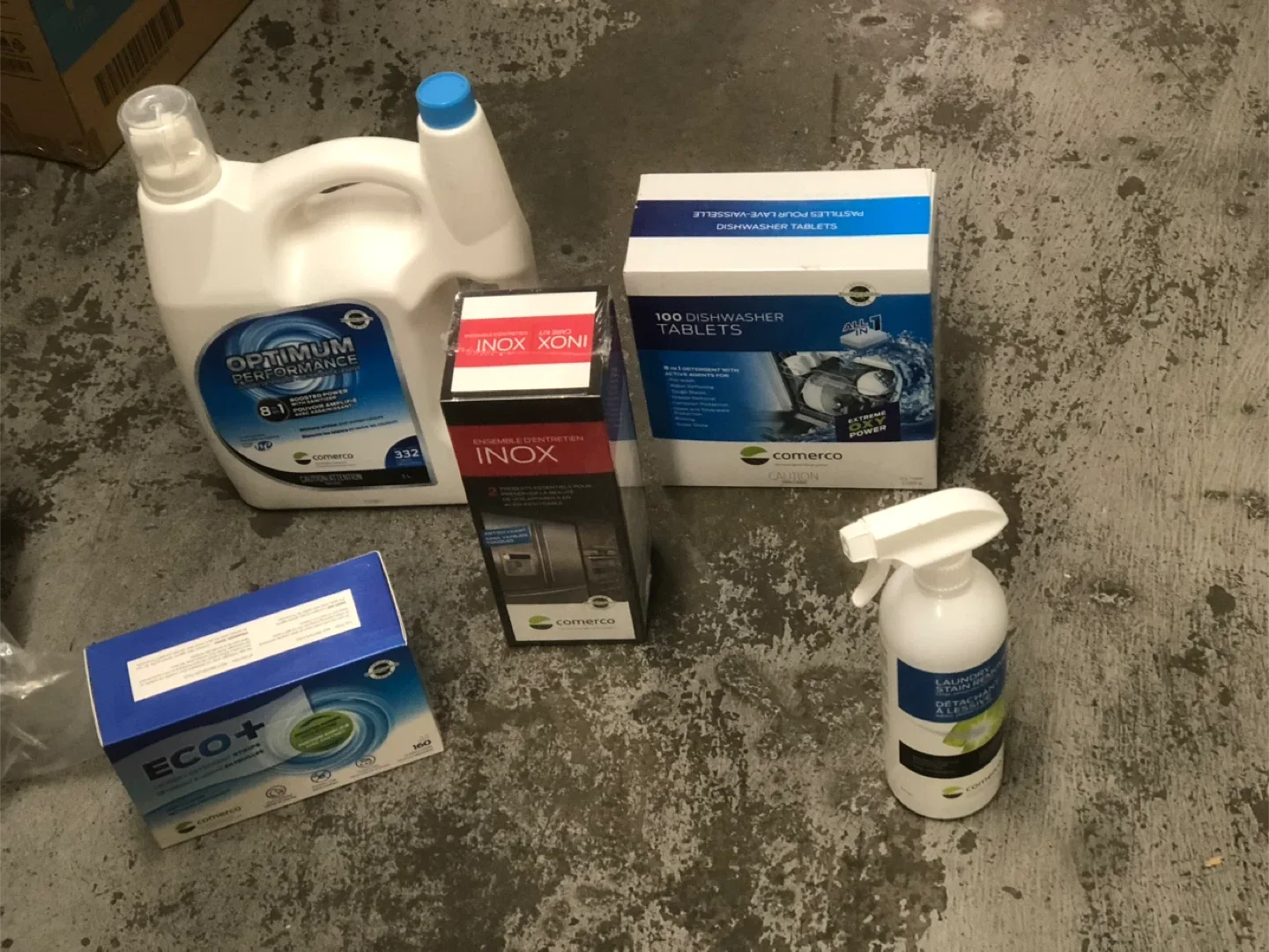 Comerco Dishwasher Tablets, Laundry Stain Remover & More