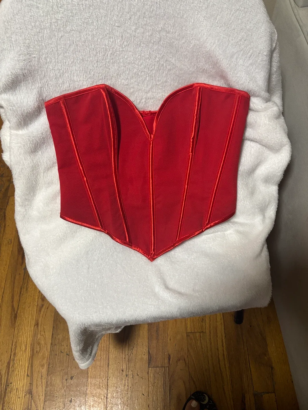 SHEIN Red Corset & Shorts - Size M