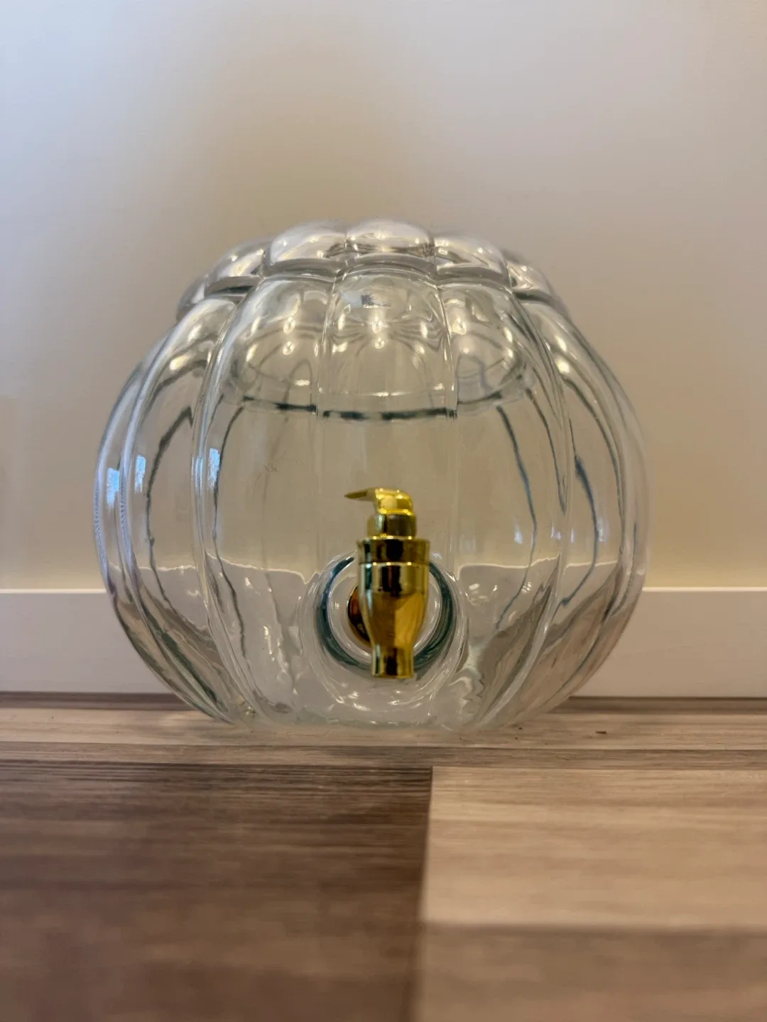 Glass Pumpkin punch bowl