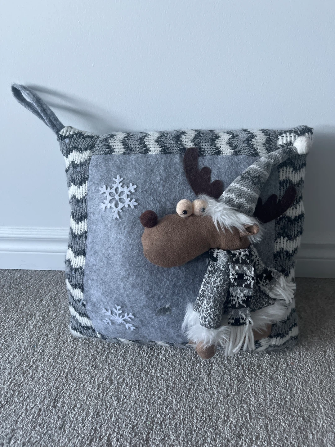 Reindeer Christmas Pillow