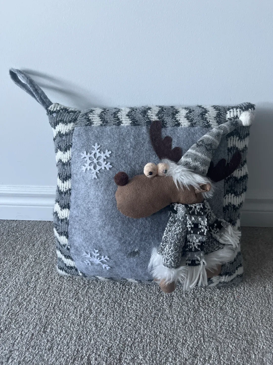 Reindeer Christmas Pillow