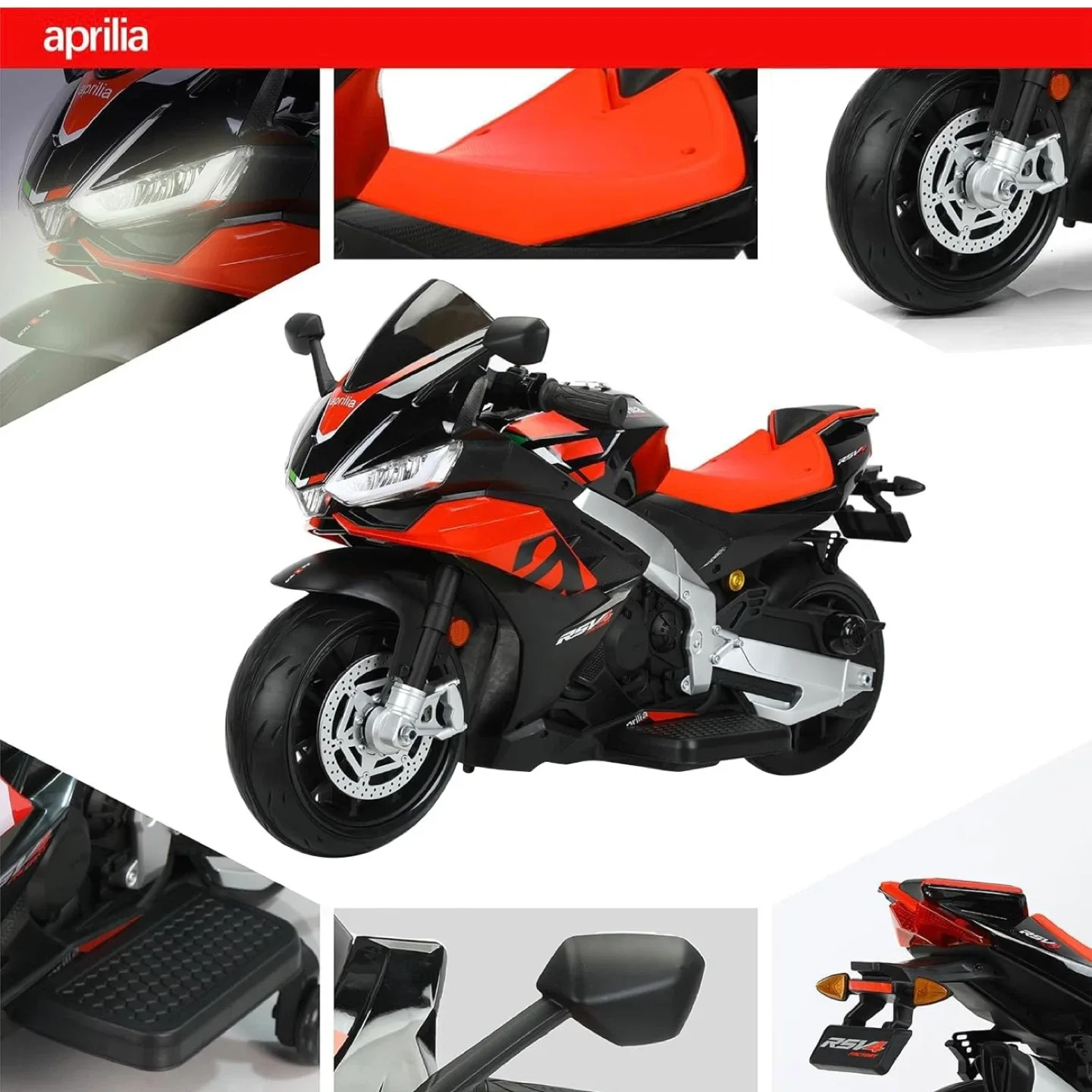 Aprilia RSV4 Kids Ride-On Motorcycle - Like New! image indicator(8)