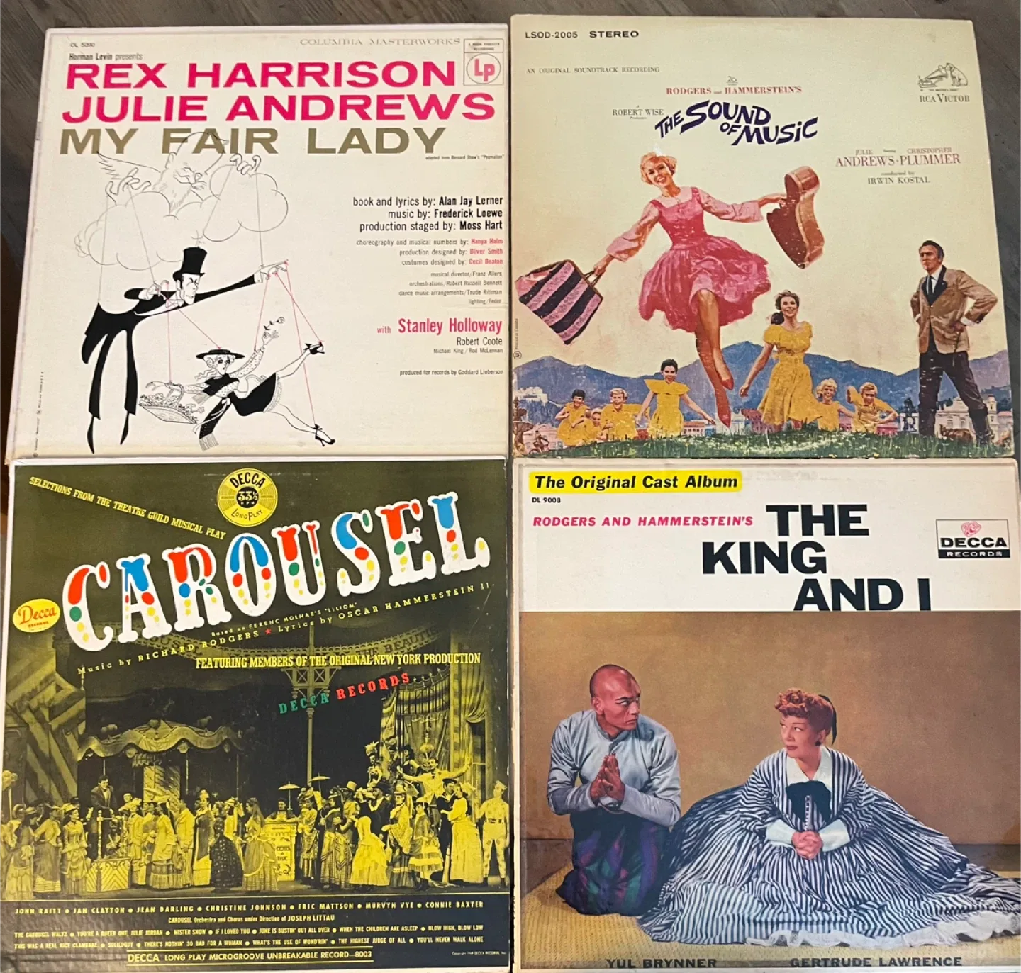 Vintage Broadway Musical Soundtrack Vinyl Records
