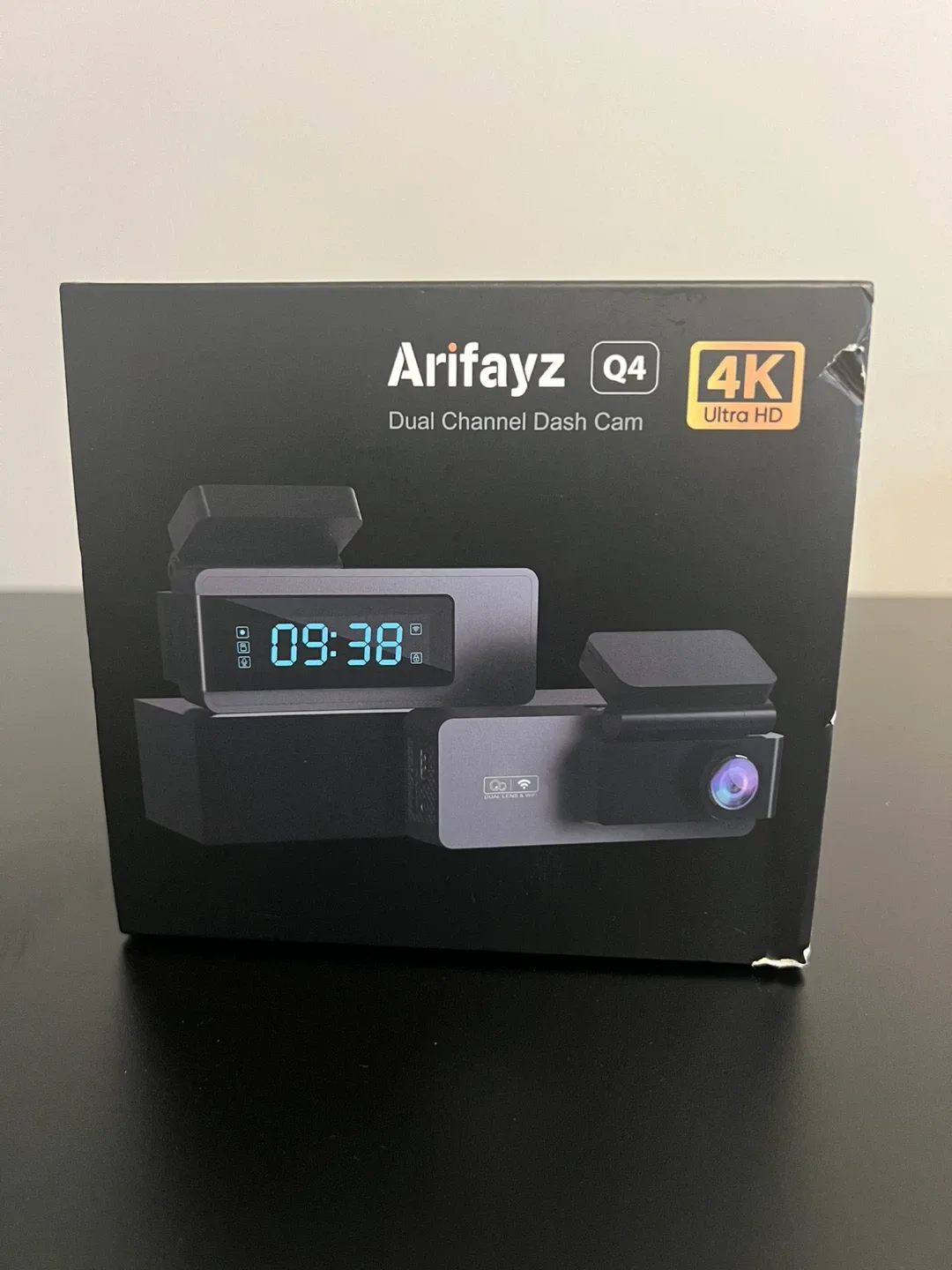 Arifayz Q4 4K Dual Channel Dash Cam - New in Box!