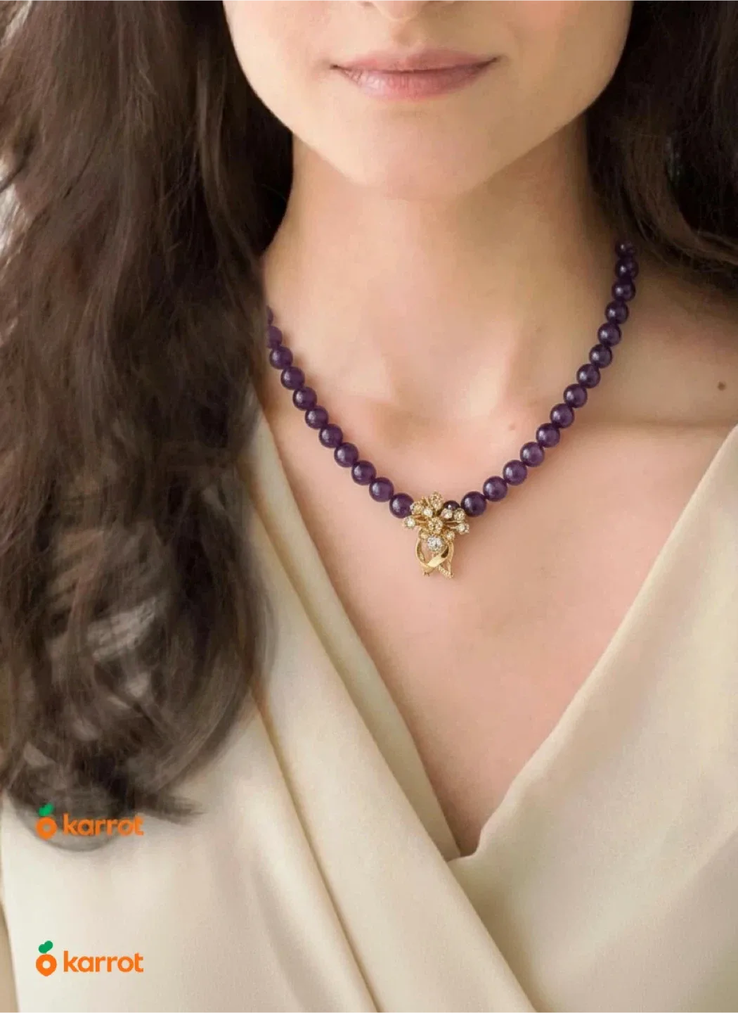 Amethyst Beaded Necklace image indicator(2)