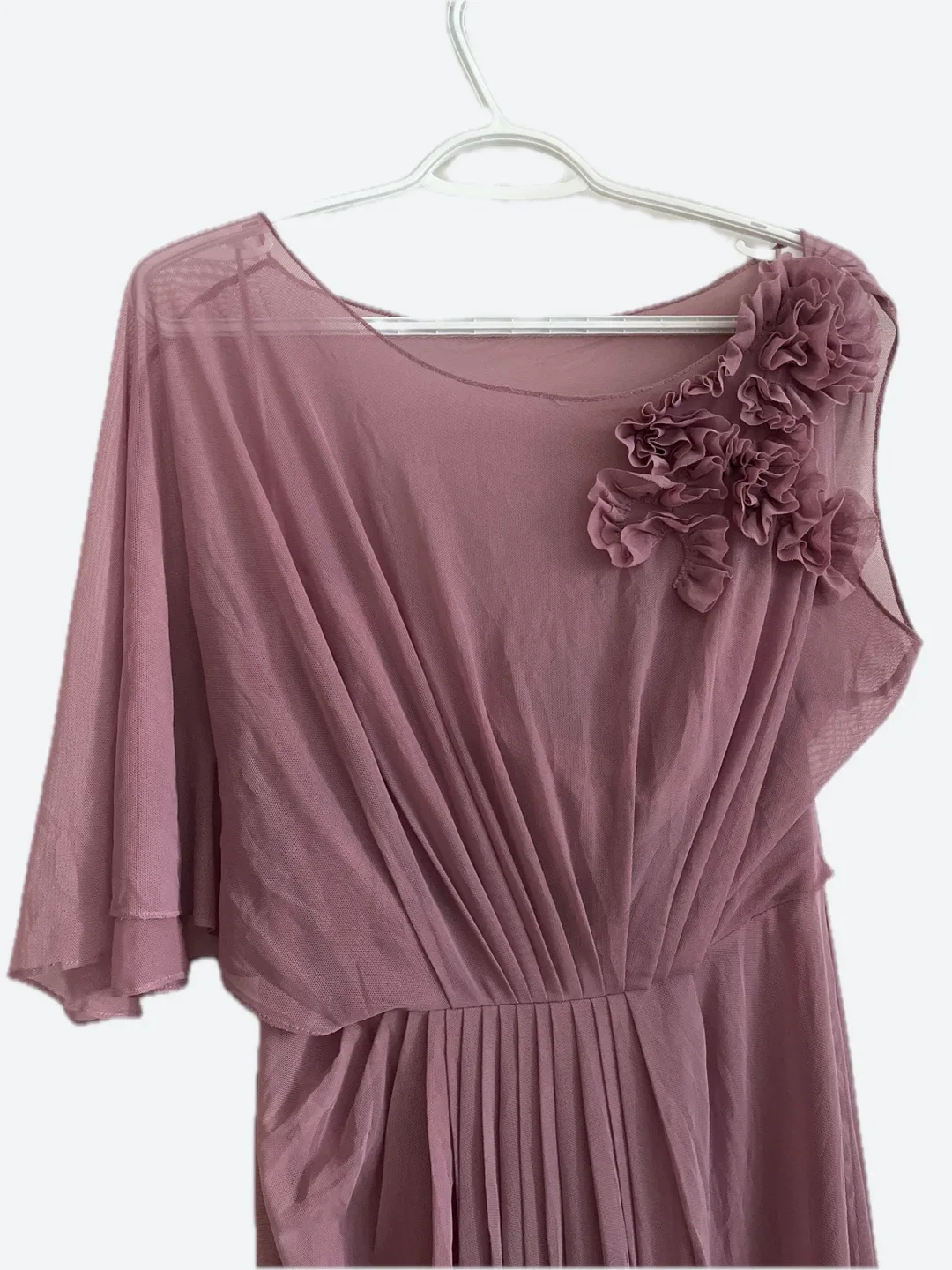 Mauve Formal Dress with Floral Detail image indicator(2)