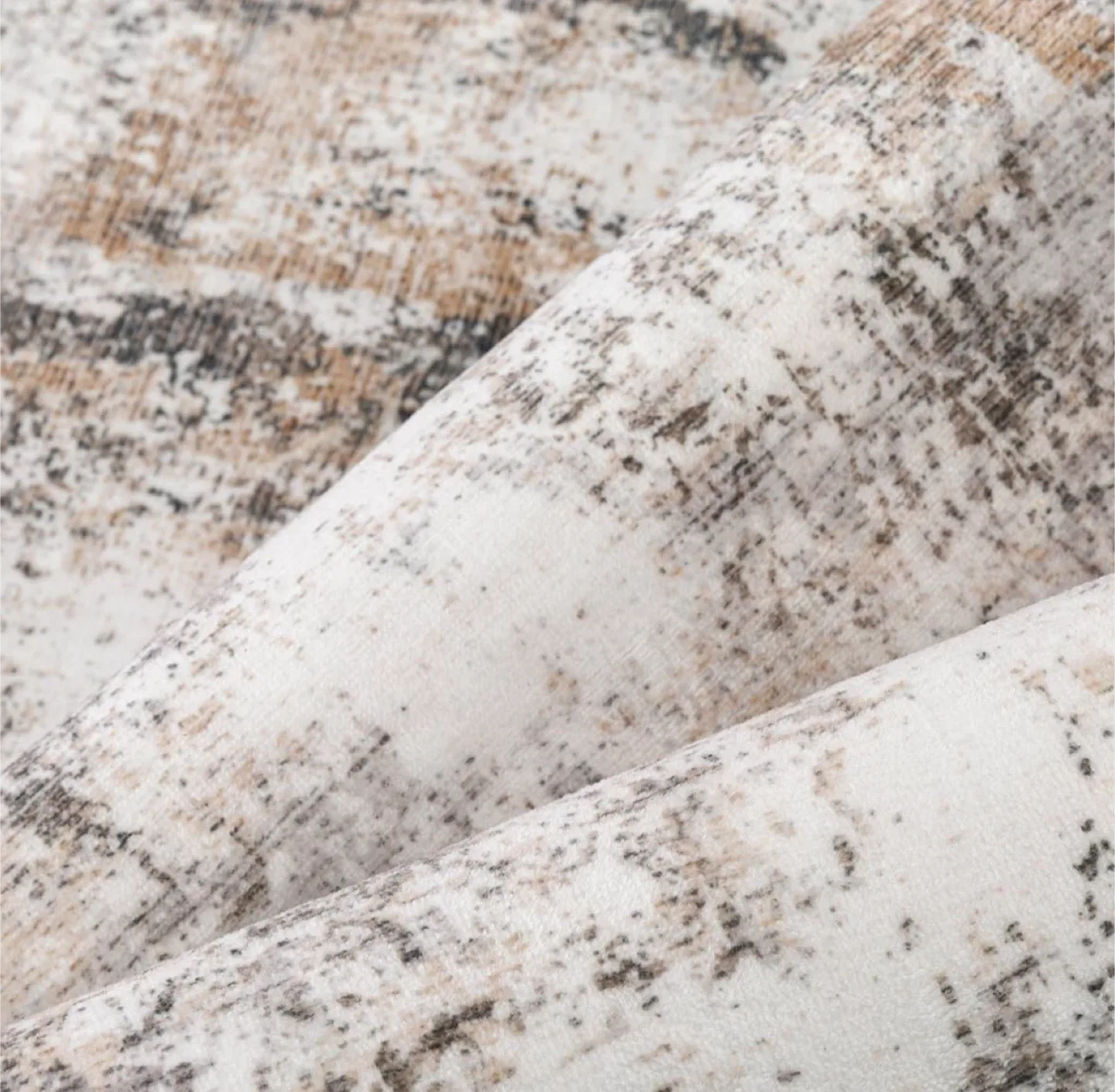 Distressed Abstract Area Rug 8x10 ft