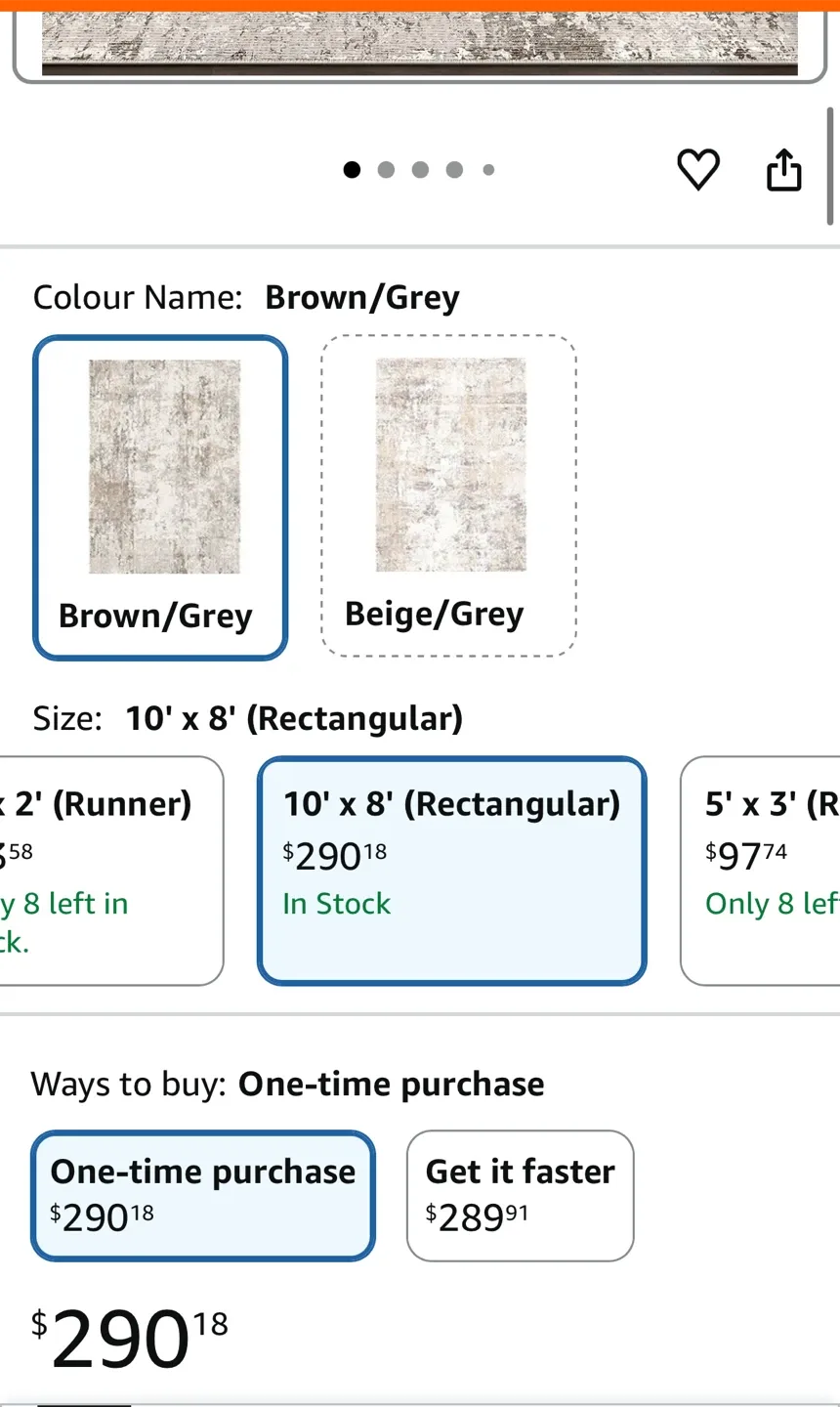 Distressed Abstract Area Rug 8x10 ft image indicator(8)