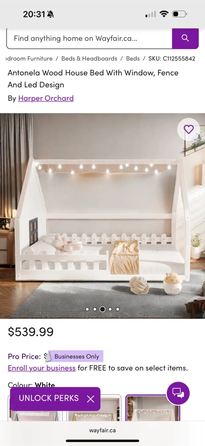 Harper Orchard Antonela Wood House Bed image indicator(4)