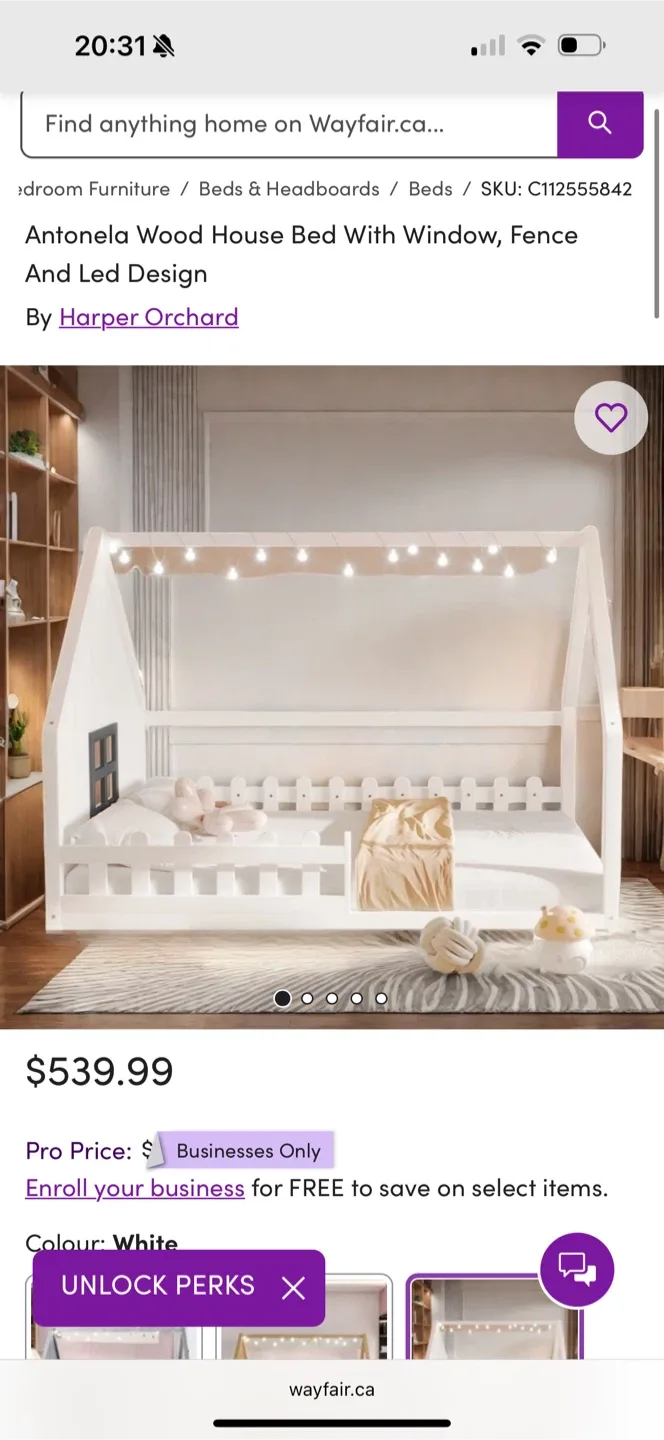 Harper Orchard Antonela Wood House Bed image indicator(2)