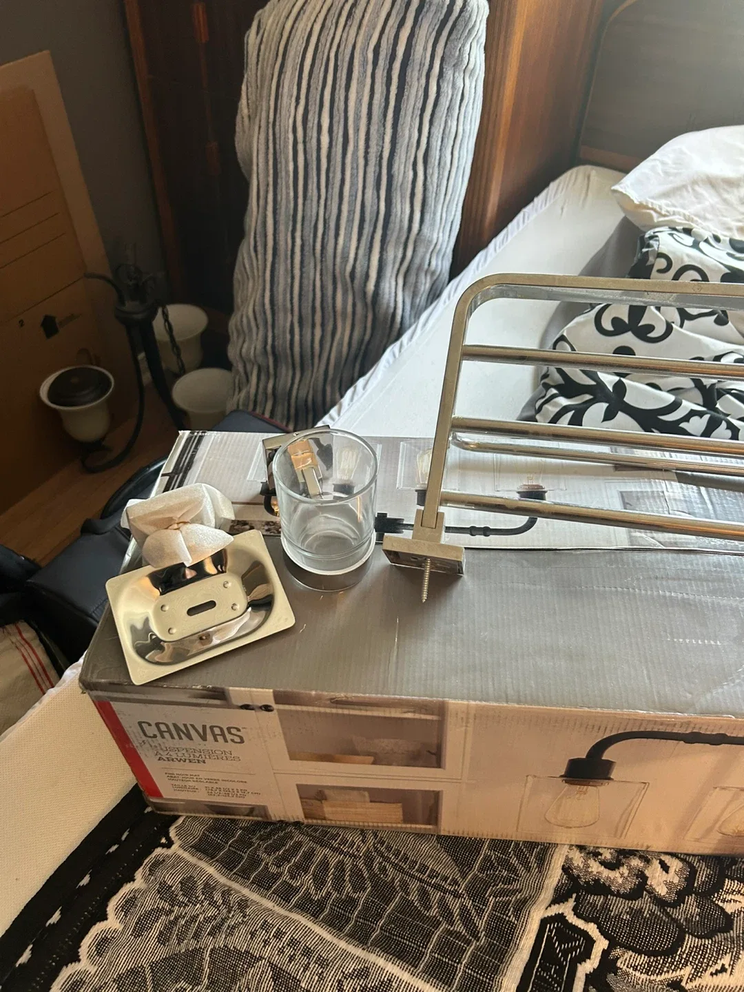 Canvas Bathroom Accessories Set