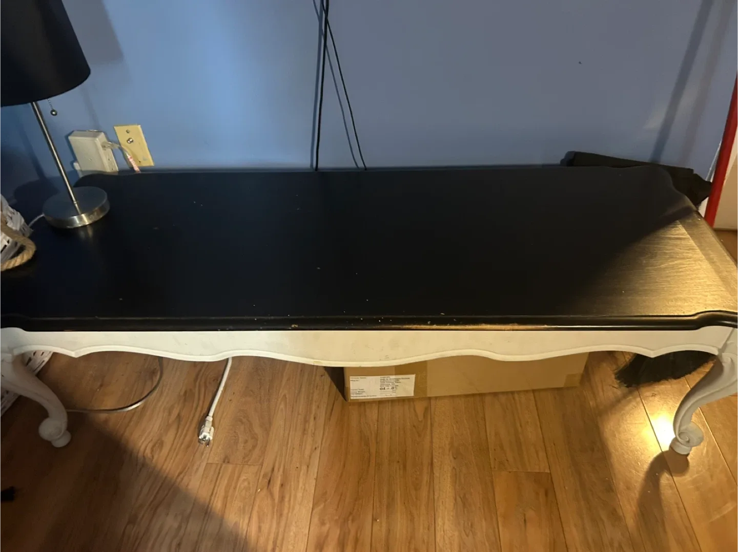 Black & White Wooden Coffee Table image indicator(2)