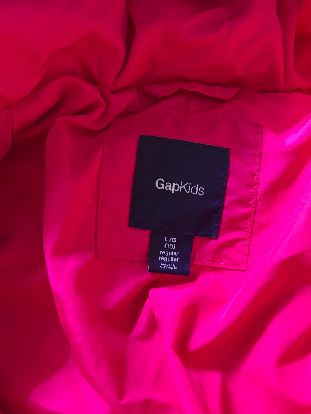 Gap Kids Down Jacket - Size L (10) - Pink - photo 2