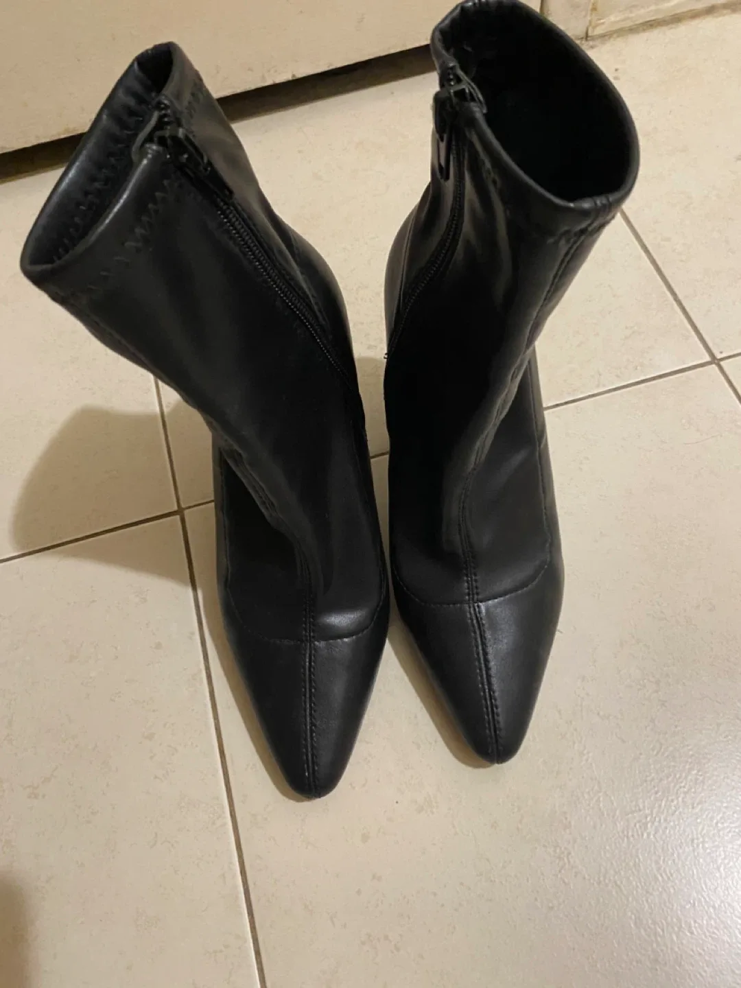 Aldo Black Heeled Ankle Boots image indicator(2)