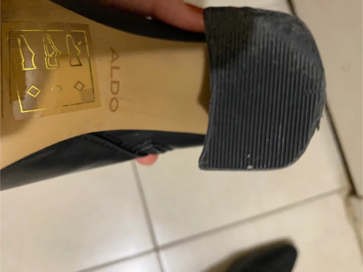 Aldo Black Heeled Ankle Boots image indicator(4)