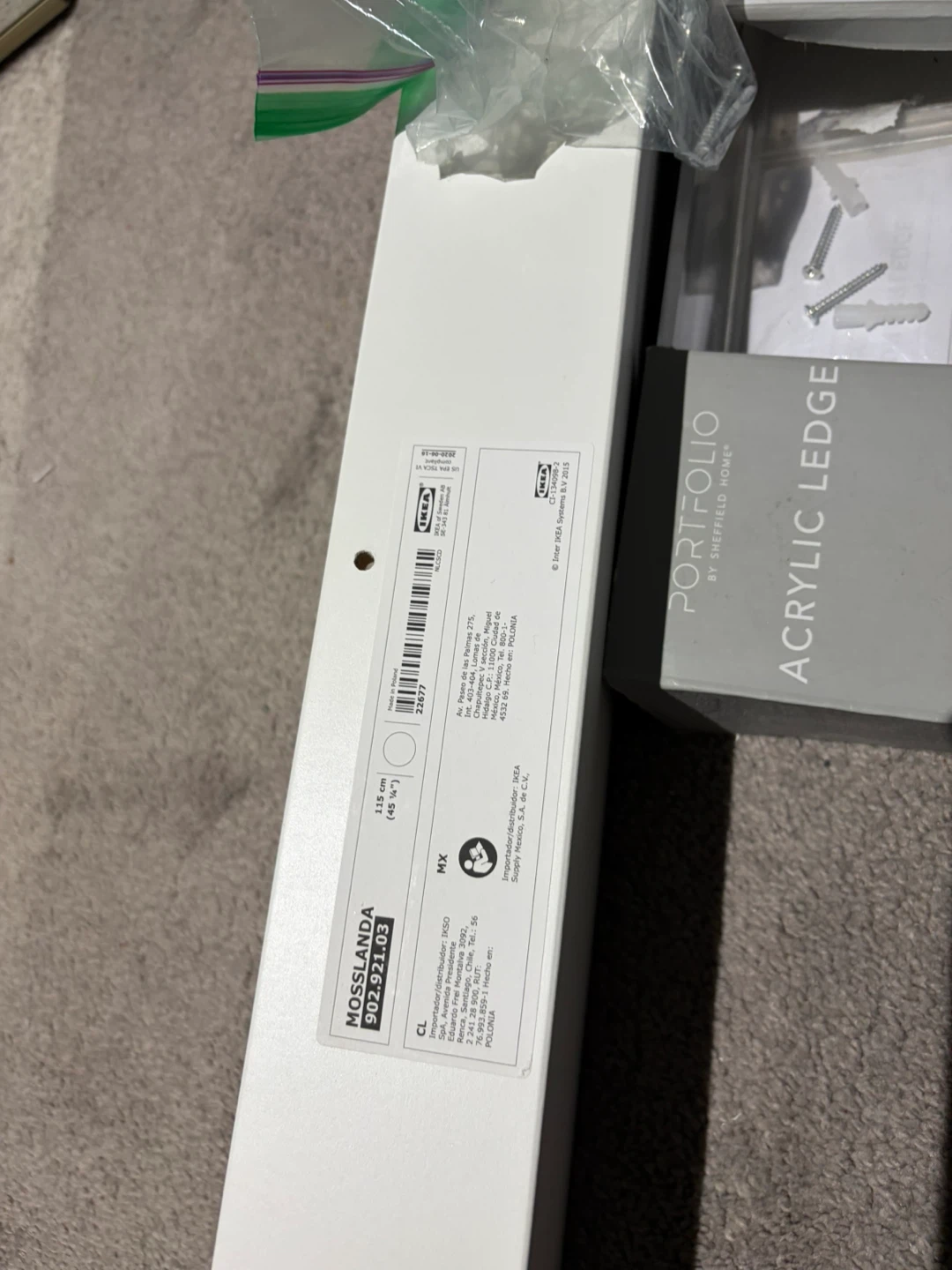 IKEA Mosslanda & Portfolio Acrylic Ledge - photo 2