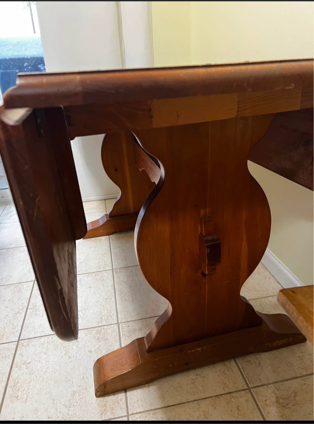 Wooden Drop Leaf Dining Table - photo 5