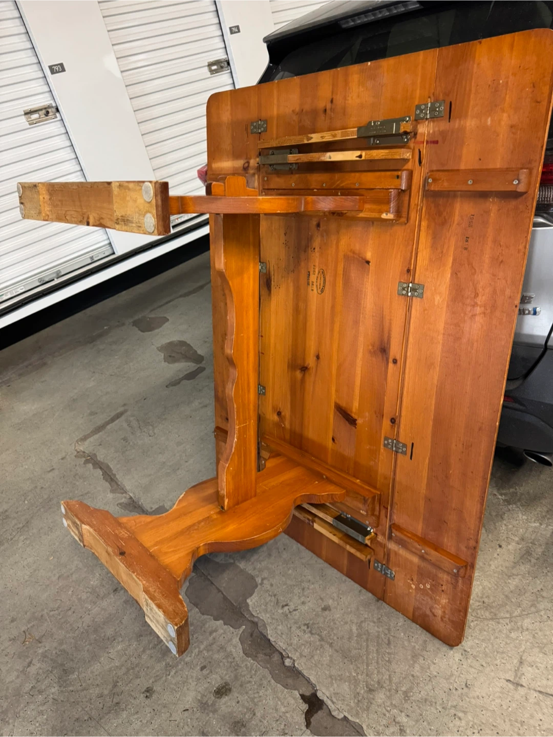 Wooden Drop Leaf Dining Table - photo 3