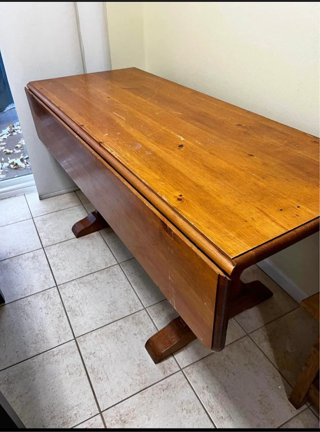 Wooden Drop Leaf Dining Table