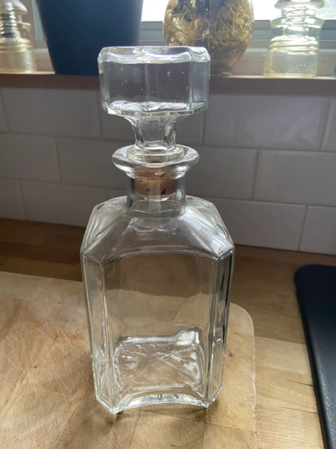 Crystal Glass Creamer, Sugar Bowl, Decanter & Vase image indicator(4)