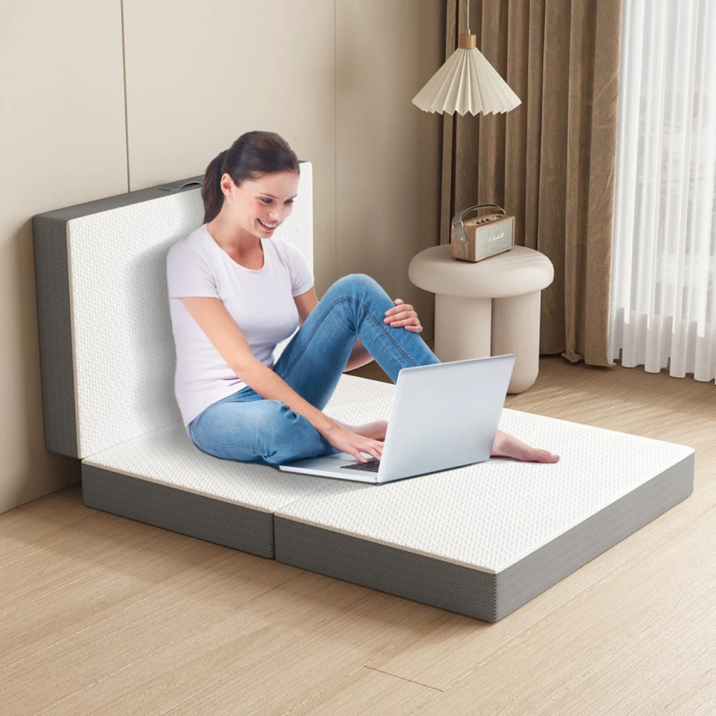 Tri-Fold Memory Foam Mattress, 4 inch Twin Folding image indicator(6)