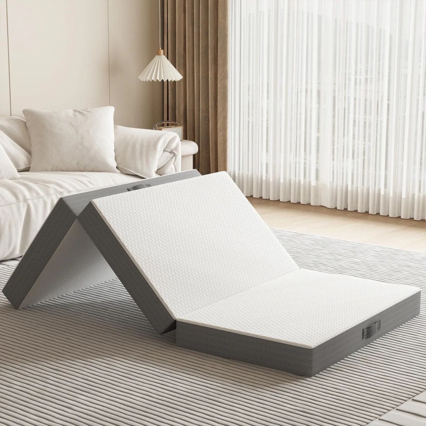 Tri-Fold Memory Foam Mattress, 4 inch Twin Folding