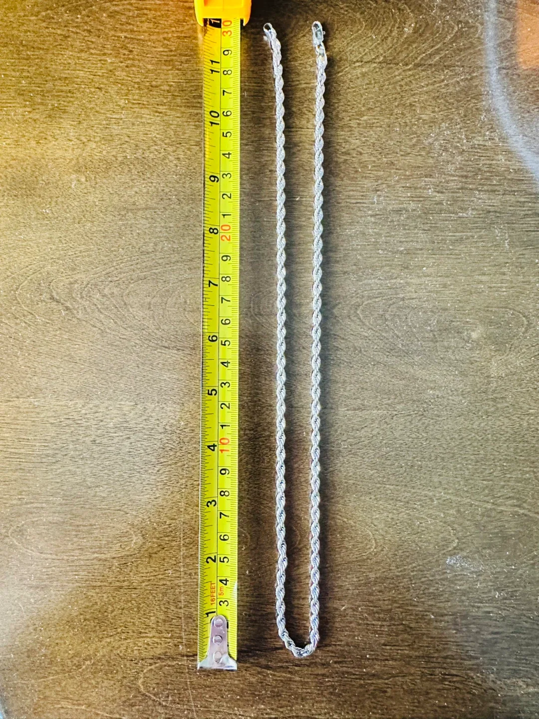 *OBO* Sterling Silver 925 Diamond Cut Rope Chain Necklace